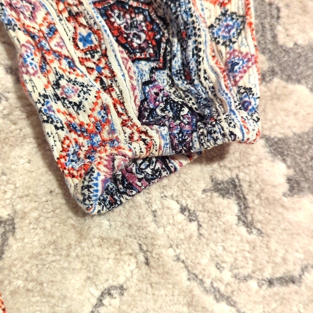 Knox Rose Cold Shoulder Spaghetti Strap Top Multi Color Size XS - Picture 4 of 8